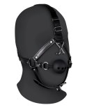 Head Harness with Breathable Ball Gag and Nose Hooks - Black Head Harness with Breathable Ball Gag and Nose Hooks - Black