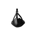 Head Harness with Mouth Cover and Solid Ball Gag - Black Head Harness with Mouth Cover and Solid Ball Gag - Black