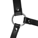 Head Harness with Mouth Cover and Solid Ball Gag - Black Head Harness with Mouth Cover and Solid Ball Gag - Black