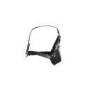 Head Harness with Mouth Cover and Solid Ball Gag - Black Head Harness with Mouth Cover and Solid Ball Gag - Black