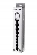 A-TOYS, Anal Vibration Chain, Silicone, Black, 34 cm A-TOYS, Anal Vibration Chain, Silicone, Black, 34 cm