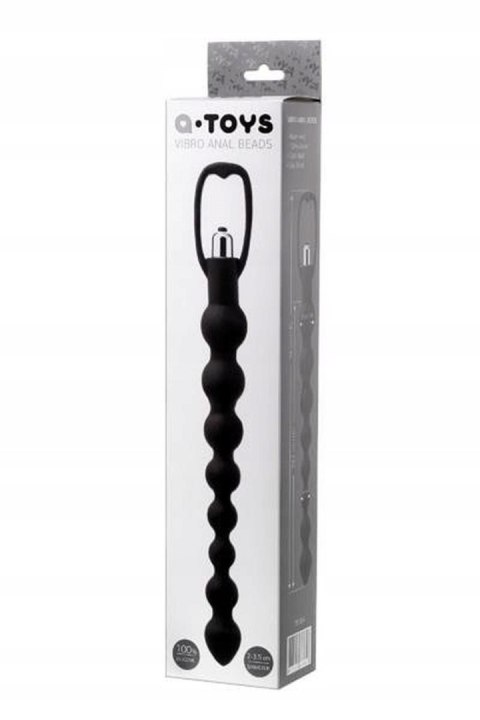 A-TOYS, Anal Vibration Chain, Silicone, Black, 34 cm A-TOYS, Anal Vibration Chain, Silicone, Black, 34 cm