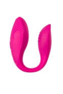 A-TOYS Vibrator for couples Cobrum, silicone, pink, 9.6 cm A-TOYS Vibrator for couples Cobrum, silicone, pink, 9.6 cm