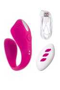 A-TOYS Vibrator for couples Cobrum, silicone, pink, 9.6 cm A-TOYS Vibrator for couples Cobrum, silicone, pink, 9.6 cm