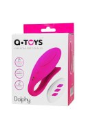 A-TOYS Vibrator for couples Dolphy, silicone, pink, 9.6 cm A-TOYS Vibrator for couples Dolphy, silicone, pink, 9.6 cm