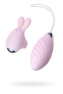 JOS VITA finger vibrating egg and vibrating attachment, silicone, powder pink, 8.5 and 8 cm JOS VITA finger vibrating egg and vibrating attachment, silicone, powder pink, 8.5 and 8 cm