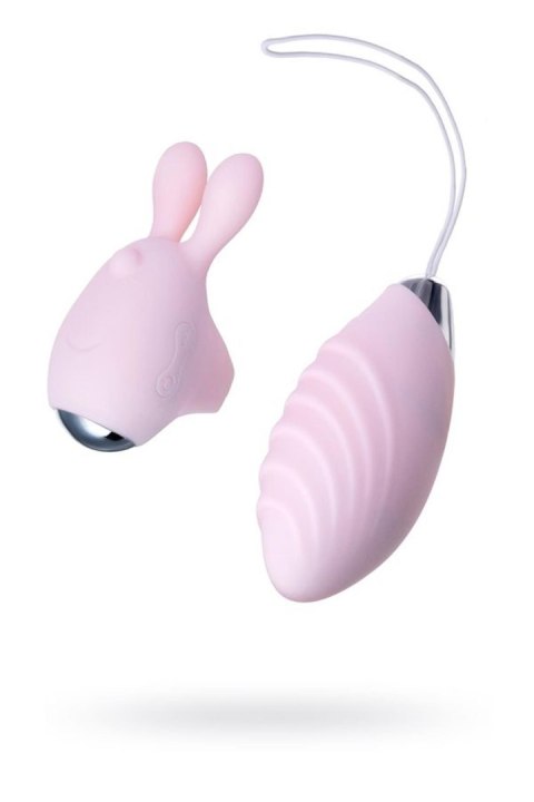 JOS VITA finger vibrating egg and vibrating attachment, silicone, powder pink, 8.5 and 8 cm JOS VITA finger vibrating egg and vibrating attachment, silicone, powder pink, 8.5 and 8 cm