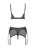 Bielizna-Shibu komplet 3-częściowy czarny S/M Bielizna-Shibu komplet 3-częściowy czarny S/M