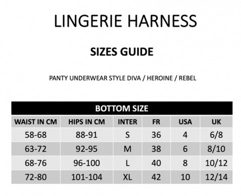 HARNESS LINGERIE HEROINE - M HARNESS LINGERIE HEROINE - M