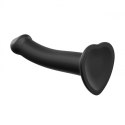 SEMI-REALISTIC DUAL DENSITY BENDABLE DILDO BLACK - M SEMI-REALISTIC DUAL DENSITY BENDABLE DILDO BLACK - M
