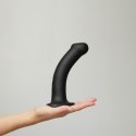 SEMI-REALISTIC DUAL DENSITY BENDABLE DILDO BLACK - M SEMI-REALISTIC DUAL DENSITY BENDABLE DILDO BLACK - M