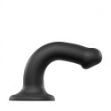 SEMI-REALISTIC DUAL DENSITY BENDABLE DILDO BLACK - M SEMI-REALISTIC DUAL DENSITY BENDABLE DILDO BLACK - M