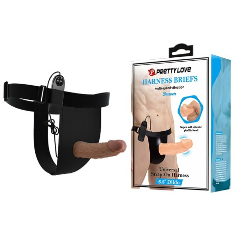 PRETTY LOVE - HARNESS BRIEFS- Draven Strap-On 6,8'' Dildo vibration PRETTY LOVE - HARNESS BRIEFS- Draven Strap-On 6,8'' Dildo vibration