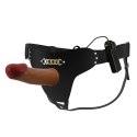 PRETTY LOVE - HARNESS BRIEFS Starks Universal Strap-On Harness 6,9'' Vibration Dildo Light Brown PRETTY LOVE - HARNESS BRIEFS Starks Universal Strap-On Harness 6,9'' Vibration Dildo Light Brown