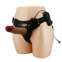PRETTY LOVE - HARNESS BRIEFS Starks Universal Strap-On Harness 6,9'' Vibration Dildo Light Brown PRETTY LOVE - HARNESS BRIEFS Starks Universal Strap-On Harness 6,9'' Vibration Dildo Light Brown