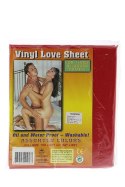 VINYL BED SHEET RED 158x227CM VINYL BED SHEET RED 158x227CM