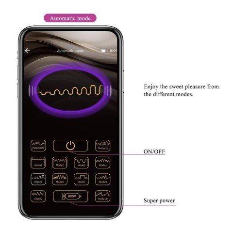 PRETTY LOVE - August, Mobile APP Long-distance Control 12 vibration functions, ABS Silicone, USB rechargeable PRETTY LOVE - August, Mobile APP Long-distance Control 12 vibration functions, ABS Silicone, USB rechargeable