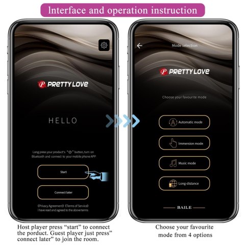 PRETTY LOVE - August, Mobile APP Long-distance Control 12 vibration functions, ABS Silicone, USB rechargeable PRETTY LOVE - August, Mobile APP Long-distance Control 12 vibration functions, ABS Silicone, USB rechargeable