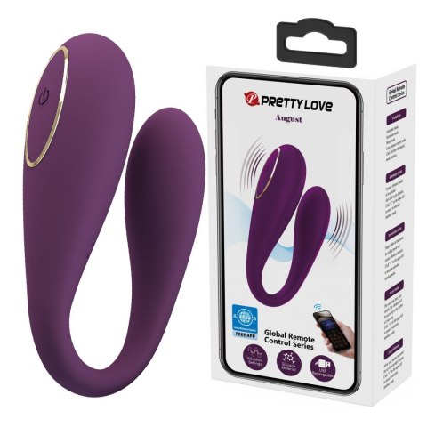 PRETTY LOVE - August, Mobile APP Long-distance Control 12 vibration functions, ABS Silicone, USB rechargeable PRETTY LOVE - August, Mobile APP Long-distance Control 12 vibration functions, ABS Silicone, USB rechargeable