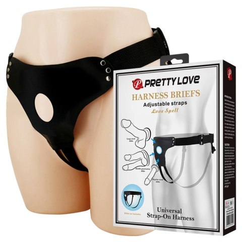 PRETTY LOVE - HARNESS BRIEFS Love Spell Universal Strap-On Harness PRETTY LOVE - HARNESS BRIEFS Love Spell Universal Strap-On Harness