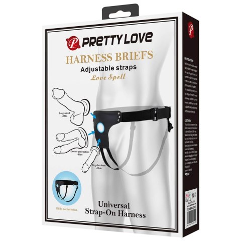 PRETTY LOVE - HARNESS BRIEFS Love Spell Universal Strap-On Harness PRETTY LOVE - HARNESS BRIEFS Love Spell Universal Strap-On Harness