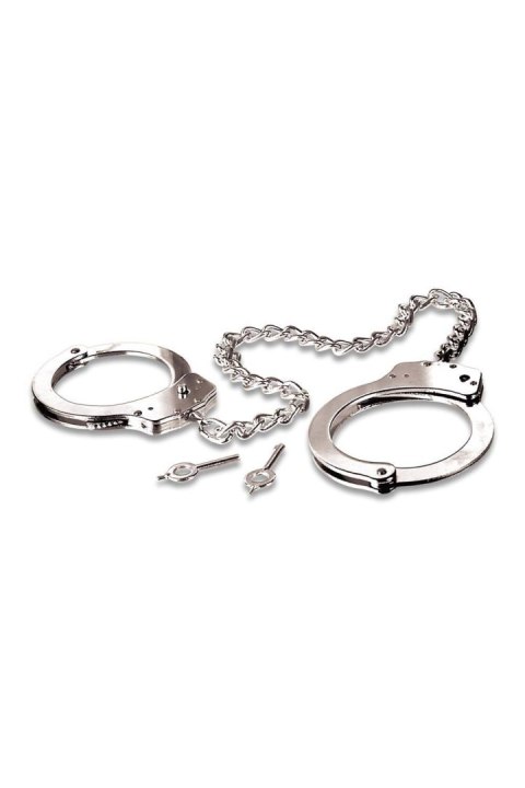 FETISH FANTASY SERIES METAL LEG CUFFS SILVER FETISH FANTASY SERIES METAL LEG CUFFS SILVER