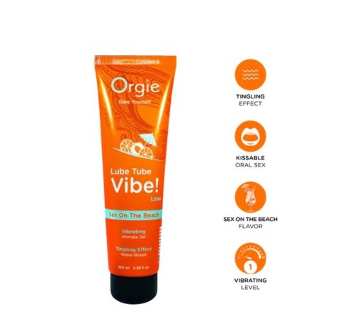 Lube Tube Vibe! - Low - Sex On The Beach - 100ml | 3.38 fl oz. Lube Tube Vibe! - Low - Sex On The Beach - 100ml | 3.38 fl oz.
