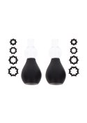 Nipple Enlargers with 8 Rings Black Nipple Enlargers with 8 Rings Black