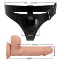 PRETTY LOVE - HARNESS BRIEFS Jerry Universal Strap-On Harness 7,6'' Dildo Flesh PRETTY LOVE - HARNESS BRIEFS Jerry Universal Strap-On Harness 7,6'' Dildo Flesh