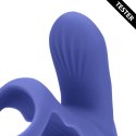 Vibrating Cockring with Clit Stimulation - Tamiya Blue Vibrating Cockring with Clit Stimulation - Tamiya Blue