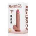 Vibrating Regular Straight Cock with Balls - 7" / 18 cm - Tan Vibrating Regular Straight Cock with Balls - 7" / 18 cm - Tan