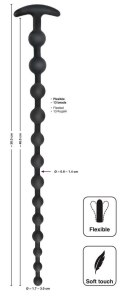 Black Velvets Anal Beads Silic Black Velvets Anal Beads Silic