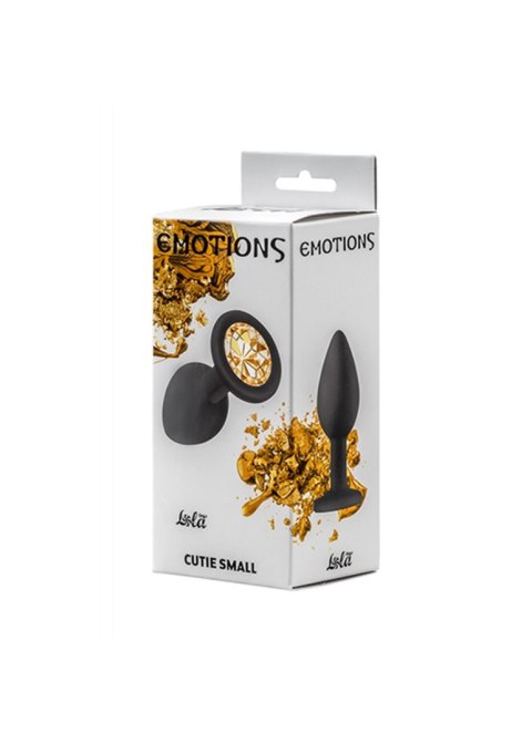 Plug-Anal Plug Emotions Cutie Small Black golden crystall Plug-Anal Plug Emotions Cutie Small Black golden crystall