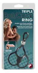 Triple Ball and Cock Ring Triple Ball and Cock Ring