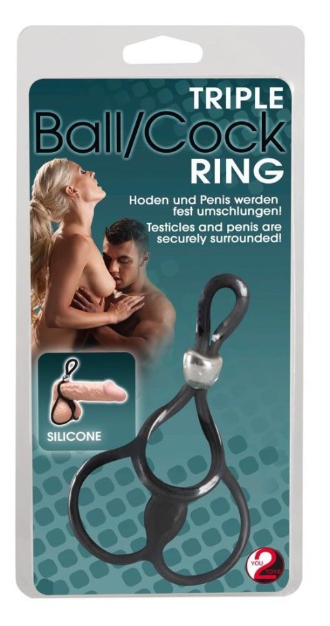 Triple Ball and Cock Ring Triple Ball and Cock Ring