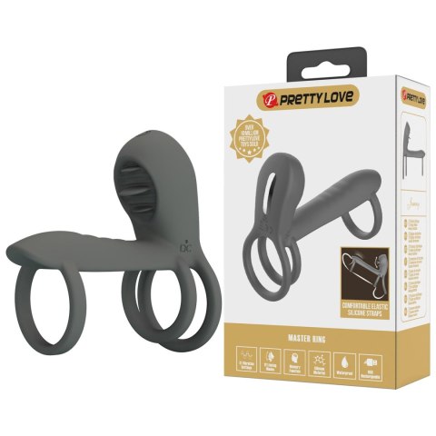 PRETTY LOVE - Master ring, 12 vibration functions 12 licking settings Memory function PRETTY LOVE - Master ring, 12 vibration functions 12 licking settings Memory function