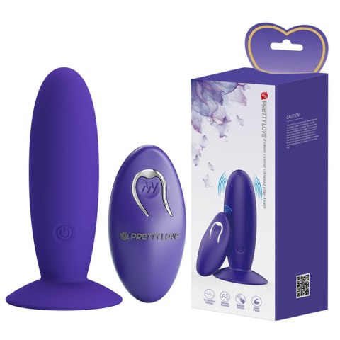 PRETTY LOVE - Remotr control vibrating plug - Youth, Wireless remote control 12 vibration functions Suction base PRETTY LOVE - Remotr control vibrating plug - Youth, Wireless remote control 12 vibration functions Suction base