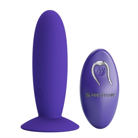 PRETTY LOVE - Remotr control vibrating plug - Youth, Wireless remote control 12 vibration functions Suction base PRETTY LOVE - Remotr control vibrating plug - Youth, Wireless remote control 12 vibration functions Suction base