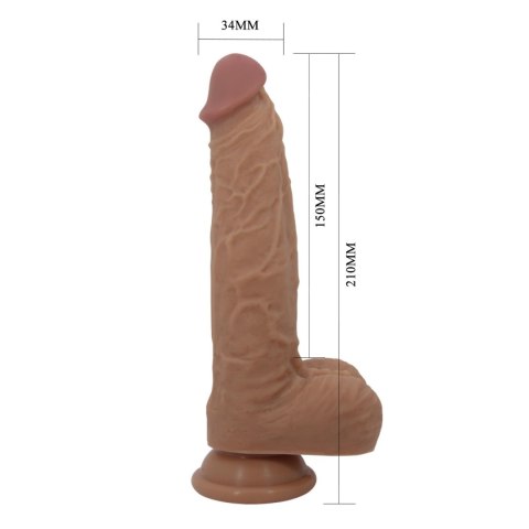 PRETTY LOVE - Jonathan 8,3'' Light Brown, 3 vibration functions Thrusting Wireless remote control PRETTY LOVE - Jonathan 8,3'' Light Brown, 3 vibration functions Thrusting Wireless remote control