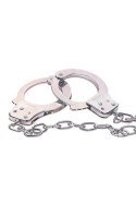 CHROME HANDCUFFS METAL HANDCUFFS W. KEY CHROME HANDCUFFS METAL HANDCUFFS W. KEY