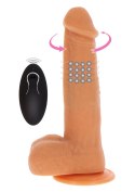 Rotating Beads Vibrating Dildo Light skin tone Rotating Beads Vibrating Dildo Light skin tone