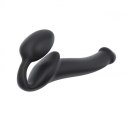 SEMI-REALISTIC BENDABLE STRAP-ON BLACK - M SEMI-REALISTIC BENDABLE STRAP-ON BLACK - M