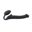 SEMI-REALISTIC BENDABLE STRAP-ON BLACK - M SEMI-REALISTIC BENDABLE STRAP-ON BLACK - M