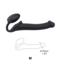 SEMI-REALISTIC BENDABLE STRAP-ON BLACK - M SEMI-REALISTIC BENDABLE STRAP-ON BLACK - M
