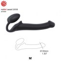 SEMI-REALISTIC BENDABLE STRAP-ON BLACK - M SEMI-REALISTIC BENDABLE STRAP-ON BLACK - M