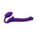 SEMI-REALISTIC BENDABLE STRAP-ON PURPLE - S SEMI-REALISTIC BENDABLE STRAP-ON PURPLE - S
