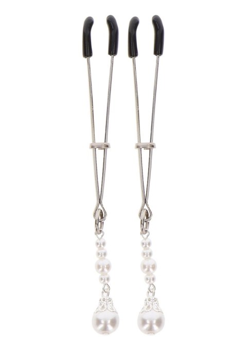 Tweezers With Pearls Silver Tweezers With Pearls Silver