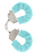 Kajdanki-FURRY FUN CUFFS PALE BLUE PLUSH