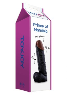 Dildo-PRINCE OF NAMIBIA DONG 20 CM BLACK