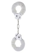 Kajdanki-FURRY FUN CUFFS WHITE PLUSH